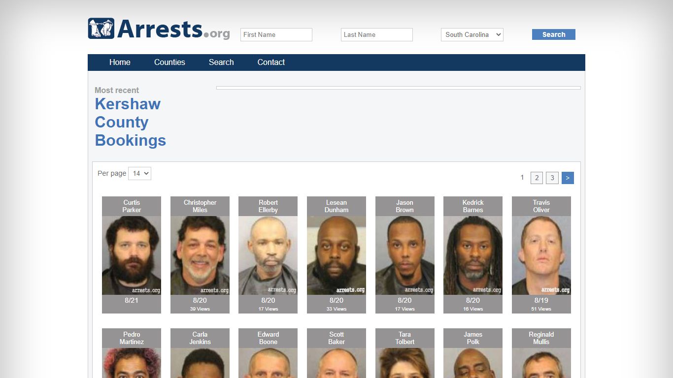 Kershaw County Arrests and Inmate Search